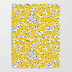 Wavy retro psychedelic pattern Poster Gallery Image 4