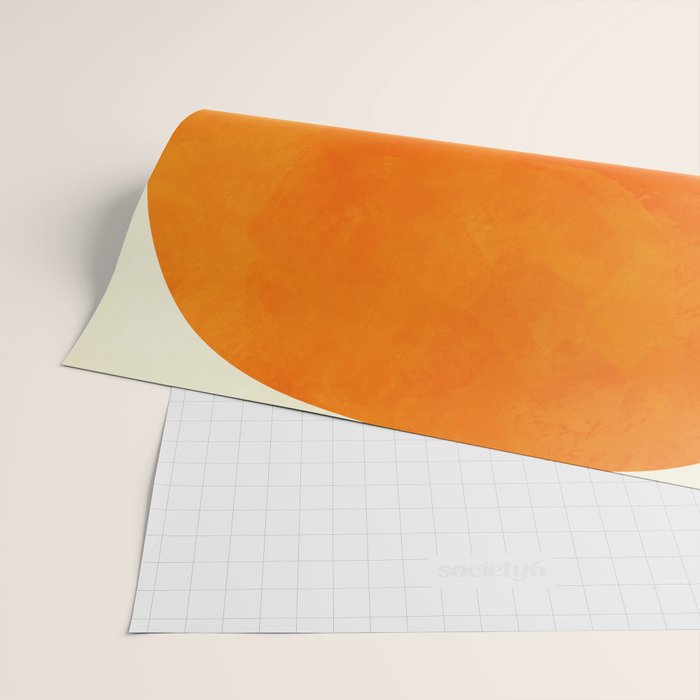 sun & moon abstract geometric shapes Wrapping Paper Gallery Image 2