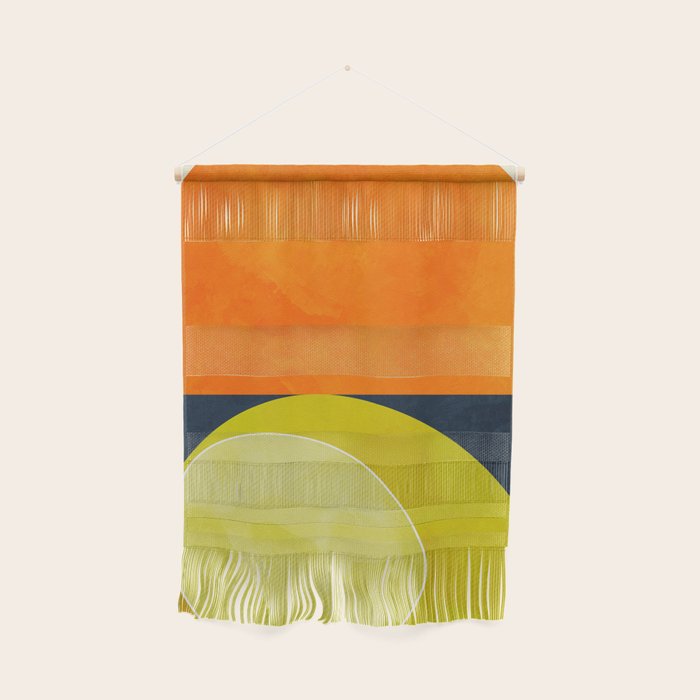 sun & moon abstract geometric shapes Wall Hanging Gallery Image 1