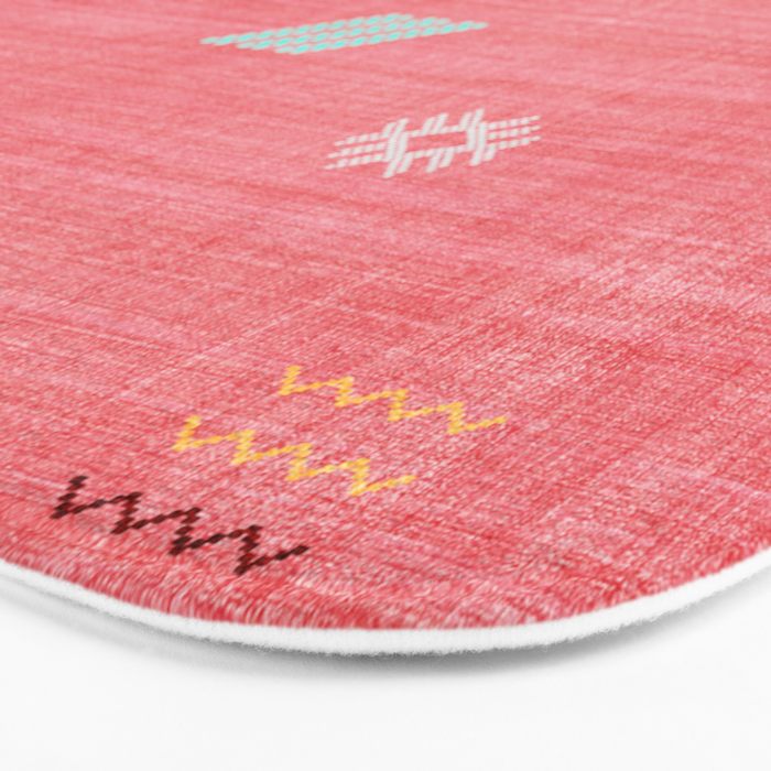 Cactus Silk Pattern in Pink Bath Mat Gallery Image 3