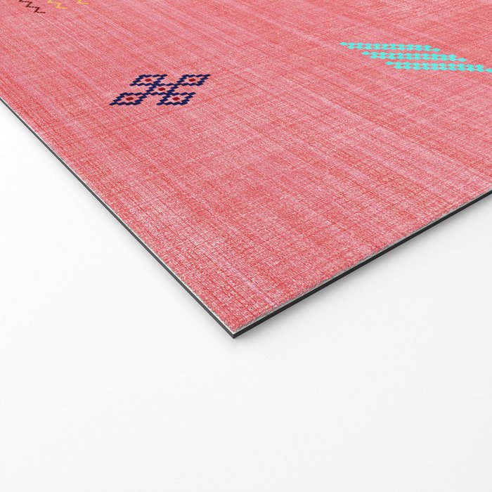Cactus Silk Pattern in Pink Welcome Mat Gallery Image 2