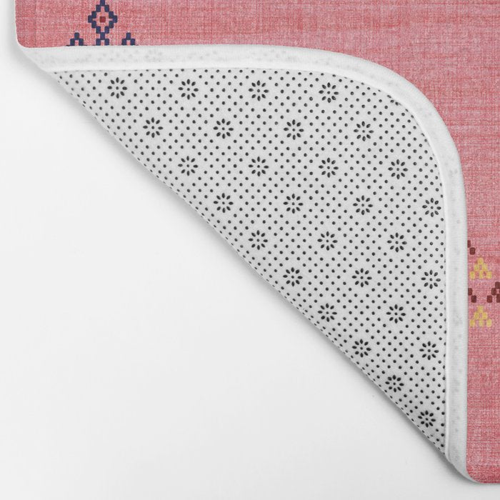 Cactus Silk Pattern in Pink Bath Mat Gallery Image 2