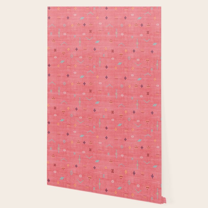 Cactus Silk Pattern in Pink Wallpaper Gallery Image 2
