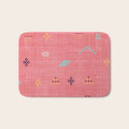 Cactus Silk Pattern in Pink Bath Mat Gallery Image 1