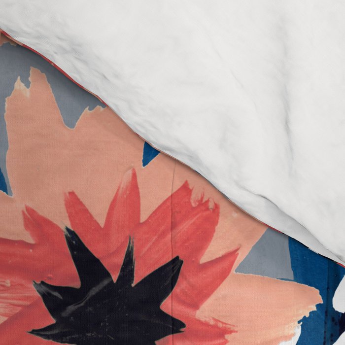 F*cking Fabulous - Denim & Coral Palette Comforter Gallery Image 4