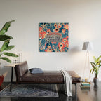F*cking Fabulous - Denim & Coral Palette Wood Wall Art Gallery Image 2