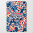 F*cking Fabulous - Denim & Coral Palette Cutting Board Gallery Image 1