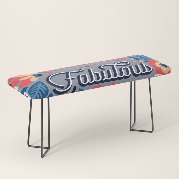 F*cking Fabulous - Denim & Coral Palette Bench Gallery Image 1