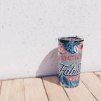 F*cking Fabulous - Denim & Coral Palette Travel Mug Gallery Image 4