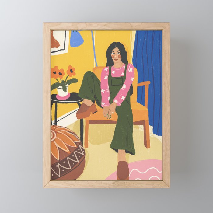 70s babe Mini Art Print Gallery Image 1