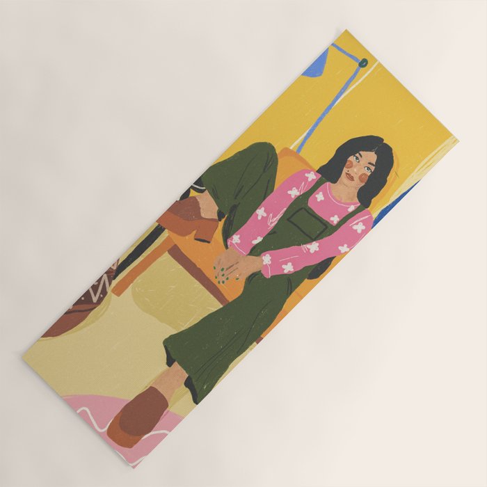 70s babe Yoga Mat Gallery Image 1