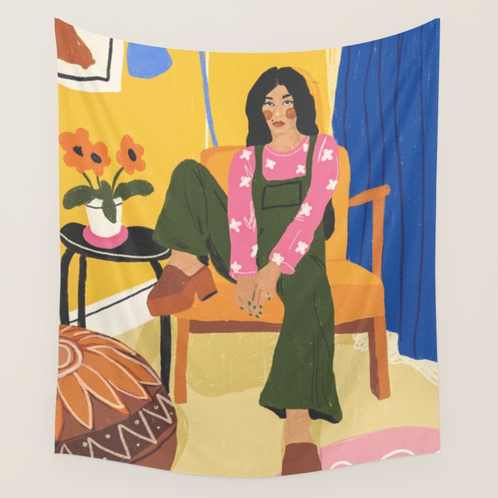 70s babe Wall Tapestry Gallery Image 4