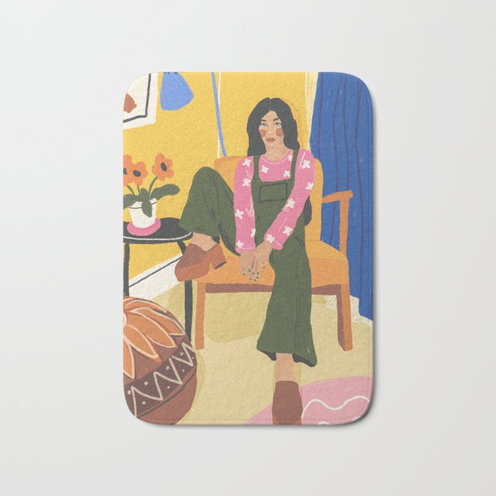 70s babe Bath Mat Gallery Image 1
