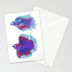 Blue Betta Stationery Card Gallery Image 2