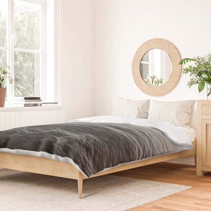 ocean horizon black and white landscape photography Duvet Cover Gallery Image 2