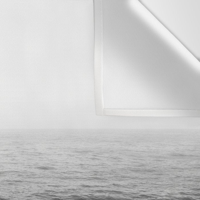 ocean horizon black and white landscape photography Wall Tapestry Gallery Image 3