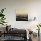 ocean horizon black and white landscape photography Wood Wall Art Gallery Image 2