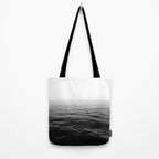 ocean horizon black and white landscape photography Tote Bag Gallery Image 2
