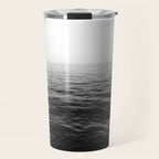 ocean horizon black and white landscape photography Travel Mug Gallery Image 1