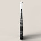 ocean horizon black and white landscape photography iPhone Case Gallery Image 2
