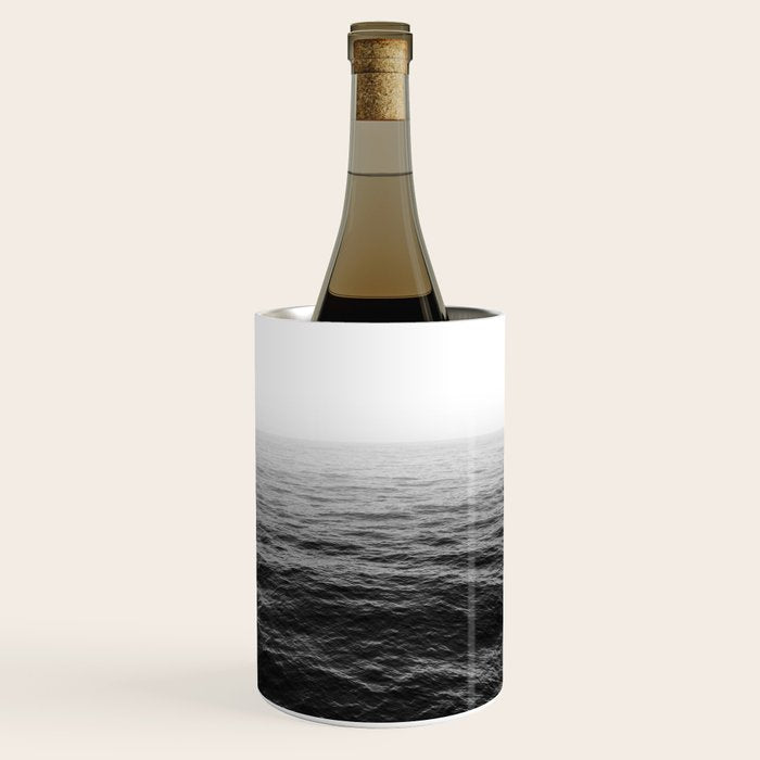 ocean horizon black and white landscape photography Wine Chiller Gallery Image 1