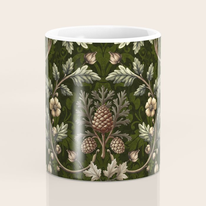William Morris Woodland Nostalgia Emerald Green Coffee Mug Gallery Image 4