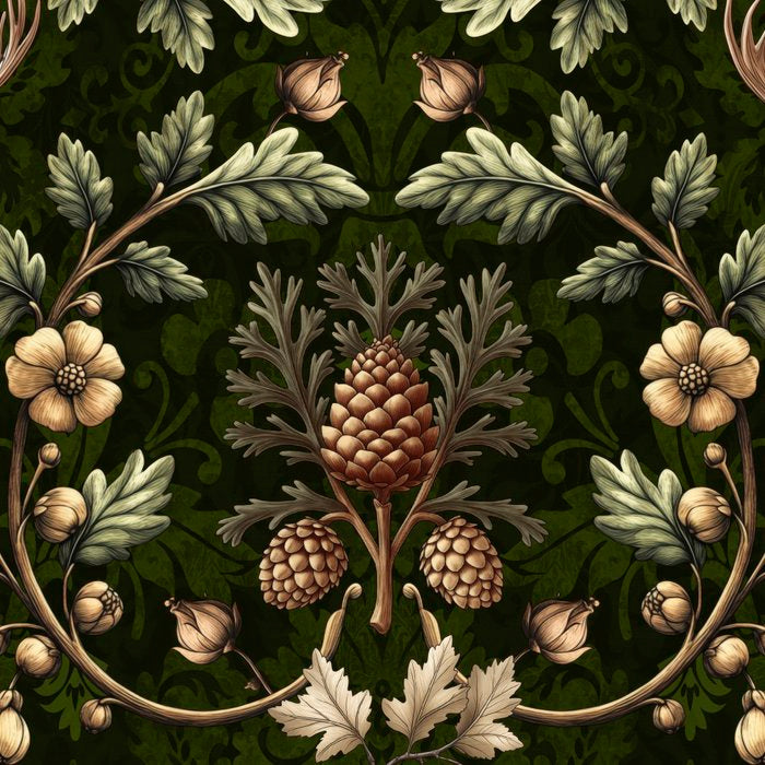William Morris Woodland Nostalgia Emerald Green Coffee Mug Gallery Image 2