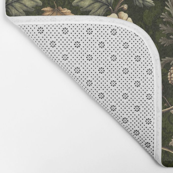 William Morris Woodland Nostalgia Emerald Green Bath Mat Gallery Image 2