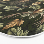 William Morris Woodland Nostalgia Emerald Green Bath Mat Gallery Image 3