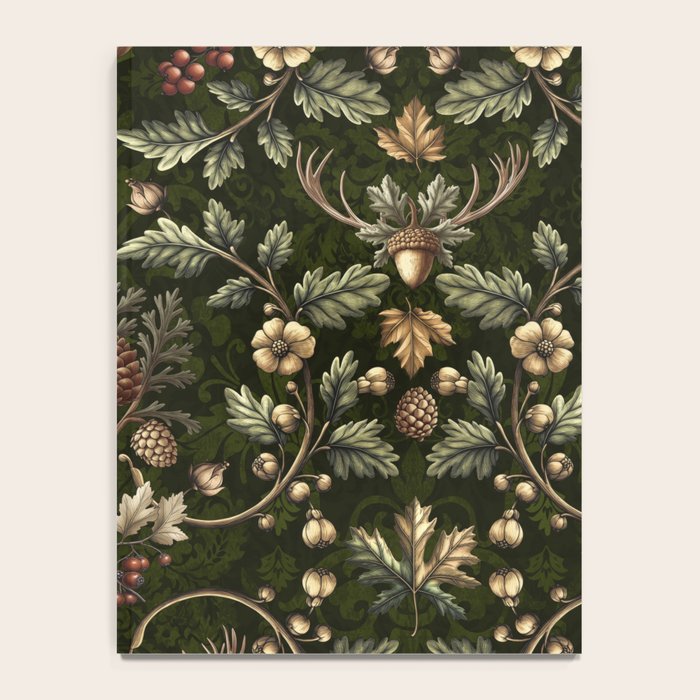William Morris Woodland Nostalgia Emerald Green Notebook Gallery Image 4