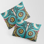 Luna Moth - Black Pillow Sham Gallery Image 3