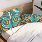 Luna Moth - Black Pillow Sham Gallery Image 2