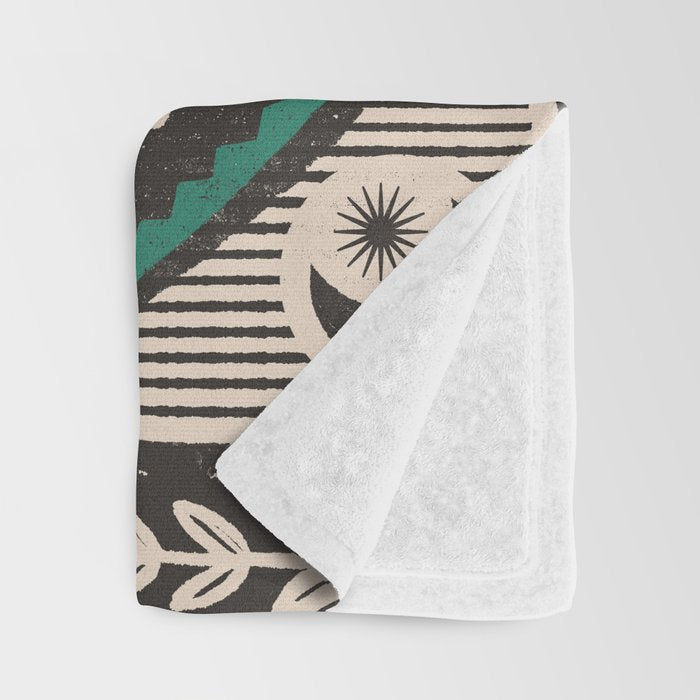 Luna Moth - Black Throw Blanket Gallery Image 3