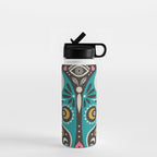 Luna Moth - Black Water Bottle Gallery Image 1
