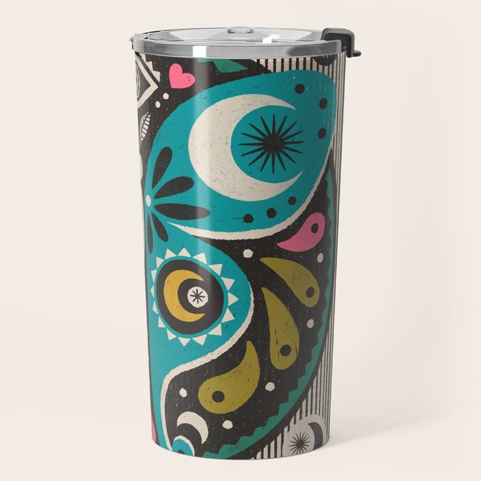Luna Moth - Black Travel Mug Gallery Image 2