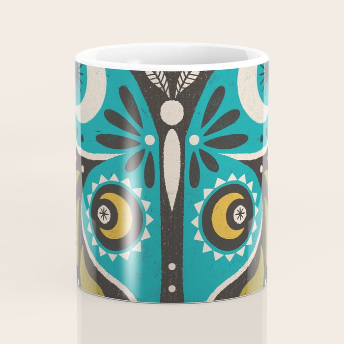 Luna Moth - Black Coffee Mug Gallery Image 4