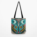 Luna Moth - Black Tote Bag Gallery Image 2
