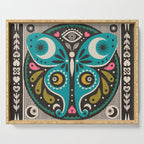 Luna Moth - Black Serving Tray Gallery Image 1