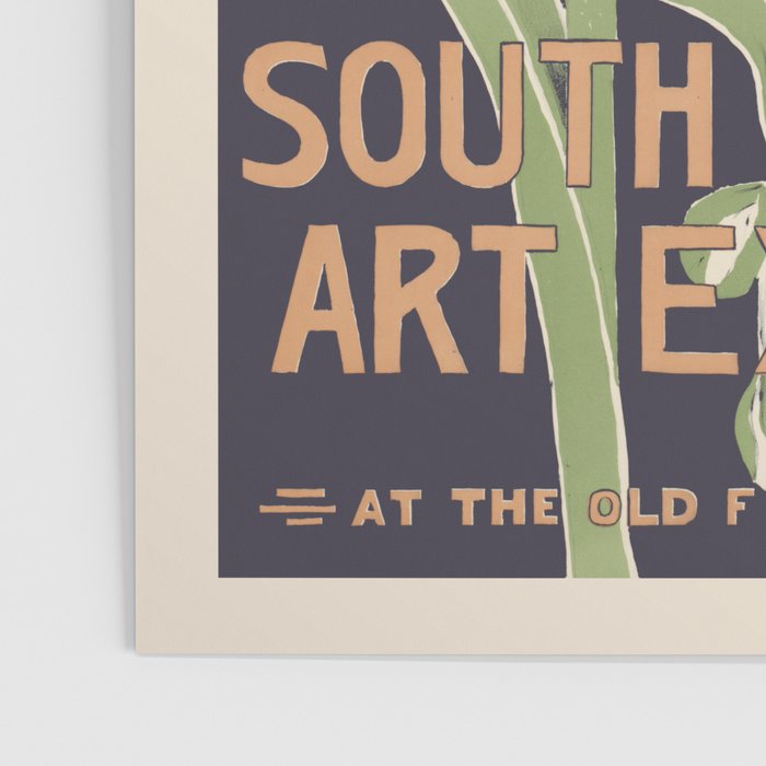 South End Free Flower Art Exhibition Vintage Art Nouveau Plants Design Botanical Home Decor Poster Gallery Image 3