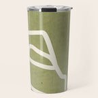 abstract minimal 57 Green Travel Mug Gallery Image 1