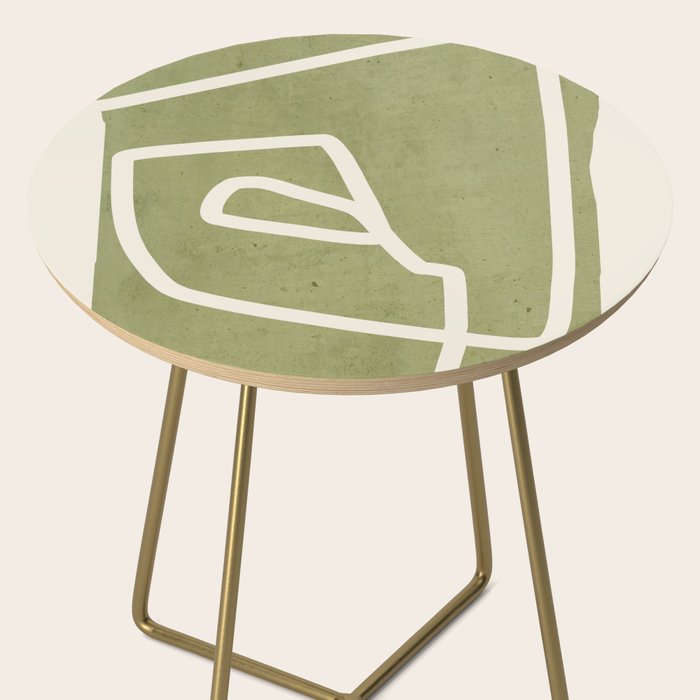 abstract minimal 57 Green Side Table Gallery Image 2