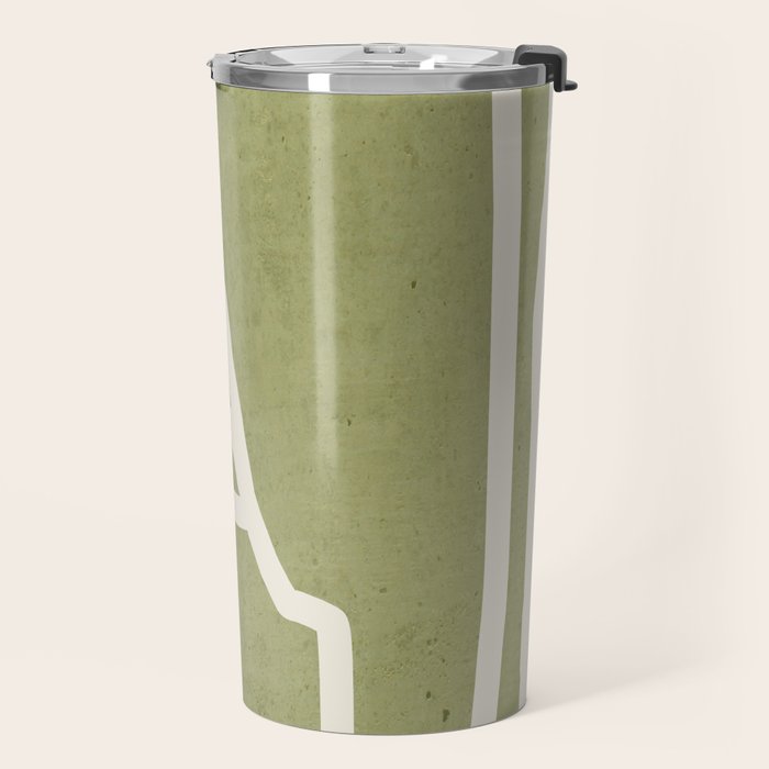 abstract minimal 57 Green Travel Mug Gallery Image 2