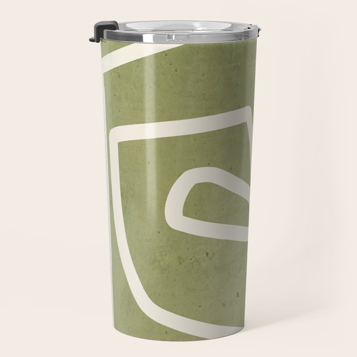 abstract minimal 57 Green Travel Mug Gallery Image 3