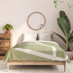 abstract minimal 57 Green Comforter Gallery Image 3