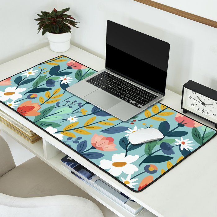 Whimsy Floral Infusion Desk Mat Gallery Image 2