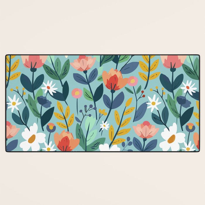 Whimsy Floral Infusion Desk Mat Gallery Image 3