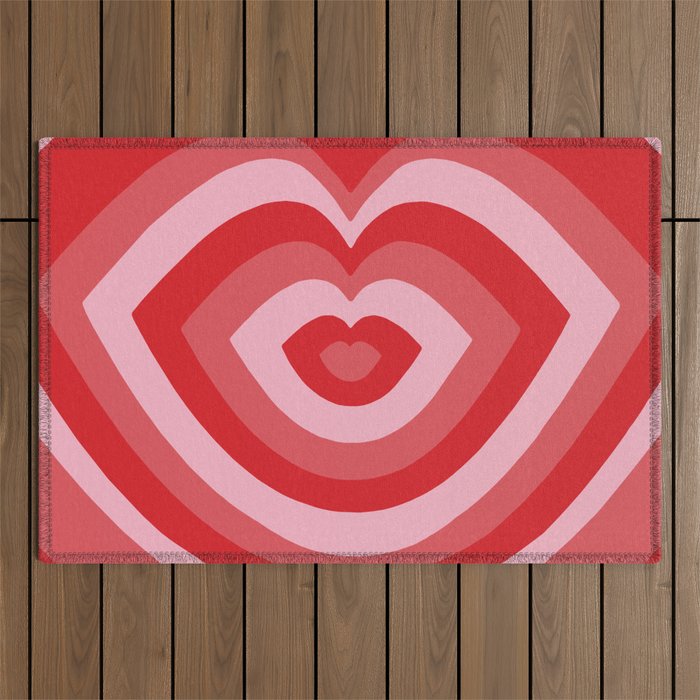 Hypnotic Cherry Lips Outdoor Rug Gallery Image 1