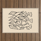 Linear Tulips Outdoor Rug Gallery Image 1