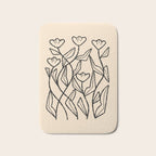 Linear Tulips Bath Mat Gallery Image 1