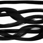 Knots Black & White Minimalist Ink Tribal Mid Century Pattern Dark Painting Pattern Coffee Mug Gallery Image 2